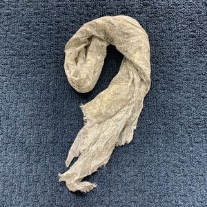 J-Crew Black and White Print Scarf